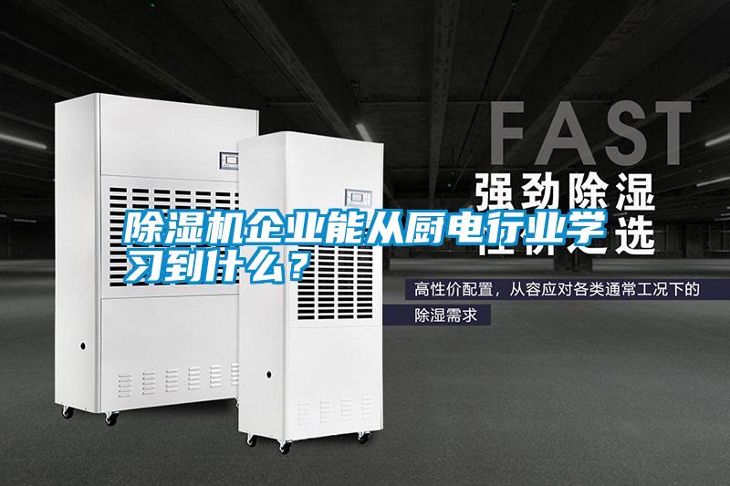 除濕機(jī)企業(yè)能從廚電行業(yè)學(xué)習(xí)到什么<div   id=