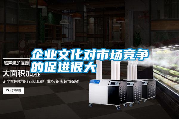 企業(yè)文化對(duì)市場(chǎng)競爭的促進(jìn)很大