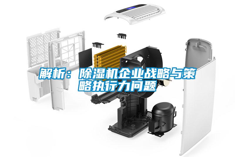 解析：除濕機企業(yè)戰(zhàn)略與策略執(zhí)行力問題
