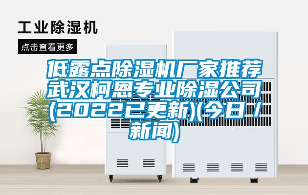 低露點(diǎn)除濕機(jī)廠家推薦武漢柯恩專業(yè)除濕公司(2022已更新)(今日/新聞)
