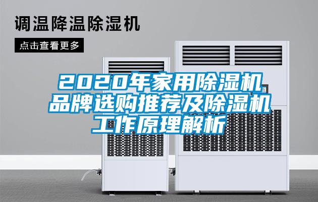 2020年家用除濕機品牌選購?fù)扑]及除濕機工作原理解析