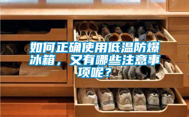 如何正確使用低溫防爆冰箱<div   id=