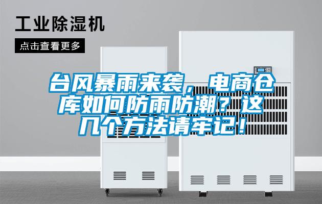 臺風暴雨來襲，電商倉庫如何防雨防潮<div   id=