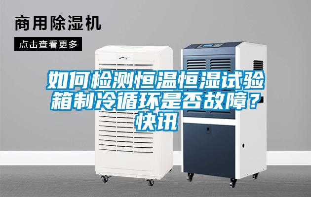 如何檢測恒溫恒濕試驗箱制冷循環(huán)是否故障<div   id=