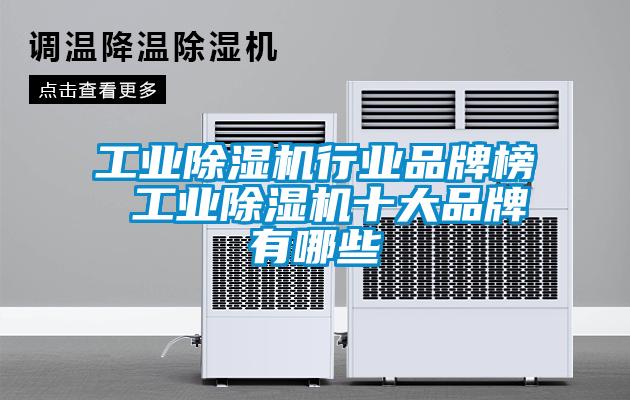 工業(yè)除濕機(jī)行業(yè)品牌榜 工業(yè)除濕機(jī)十大品牌有哪些