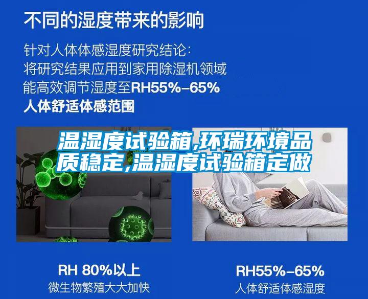 溫濕度試驗箱,環(huán)瑞環(huán)境品質穩(wěn)定,溫濕度試驗箱定做