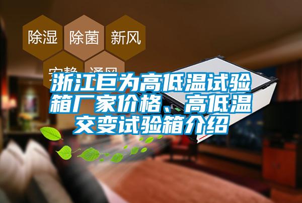 浙江巨為高低溫試驗(yàn)箱廠家價(jià)格、高低溫交變試驗(yàn)箱介紹
