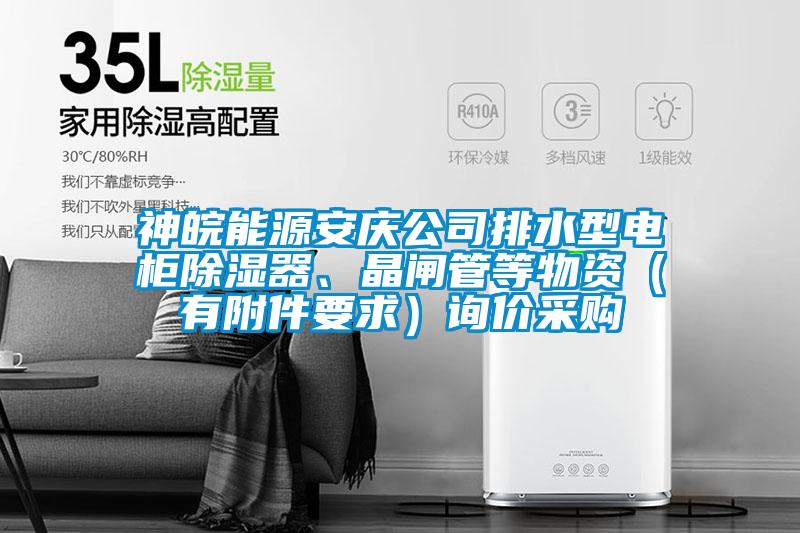 神皖能源安慶公司排水型電柜除濕器<div   id=