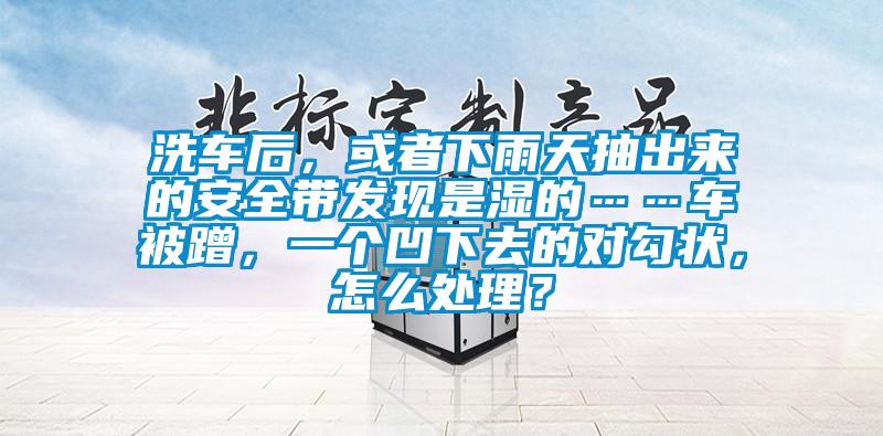 洗車后，或者下雨天抽出來(lái)的安全帶發(fā)現(xiàn)是濕的……車被蹭<div   id=