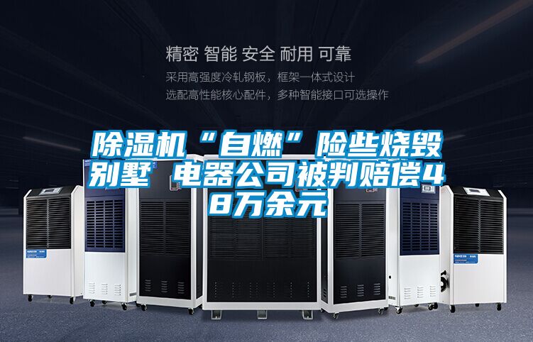除濕機(jī)“自燃”險(xiǎn)些燒毀別墅 電器公司被判賠償48萬余元
