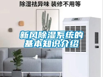 行業(yè)新聞新風除濕系統(tǒng)的基本知識介紹